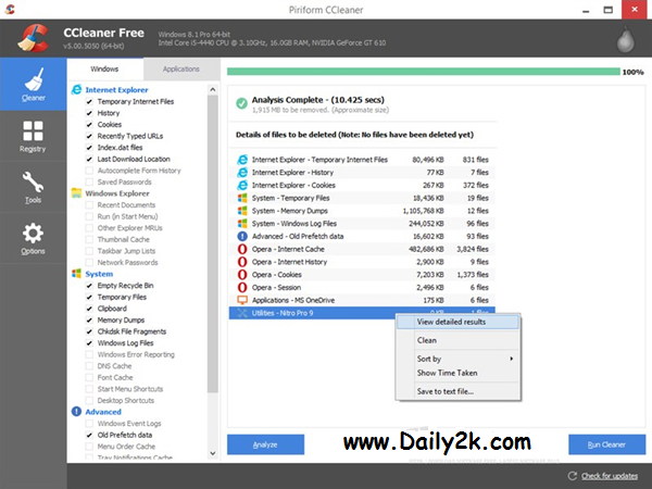 CCleaner 5.16 Crack With Patch-Daily2k