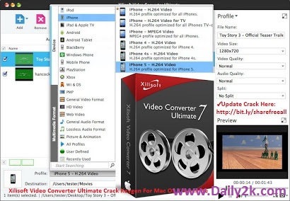 Xilisoft Video Converter Ultimate 7.8.14 Serial key -Daily2k