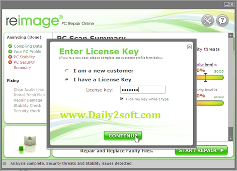 Reimage PC Repair Crack With License Key Download Free 2016-daily2soft