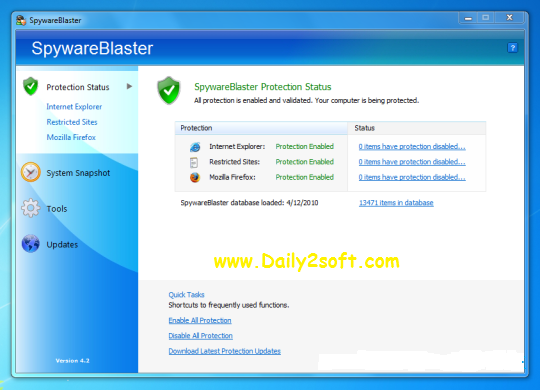 SpywareBlaster 5.5 Crack Keygen And Serial Key [Latest] Free Download