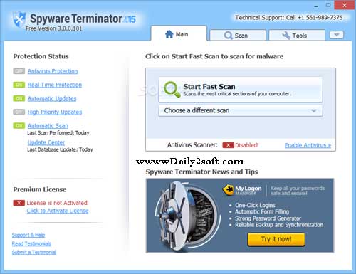 Spyware Terminator Premium 2015 Crack v3.0.0.102 Free Download