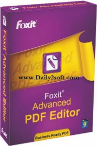 Foxit Advanced PDF Editor v3.10 2015 Full Crack Free Download [HERE]