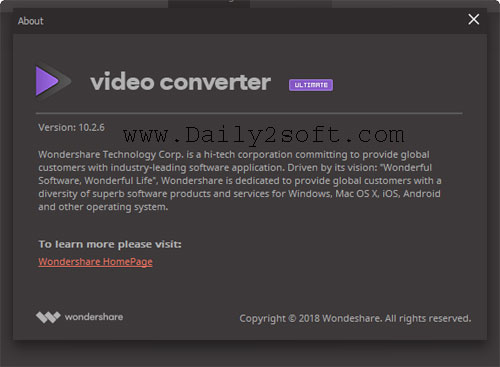 Wondershare Video Converter Ultimate 10.2.6.168 Crack & Keygen [Latest]